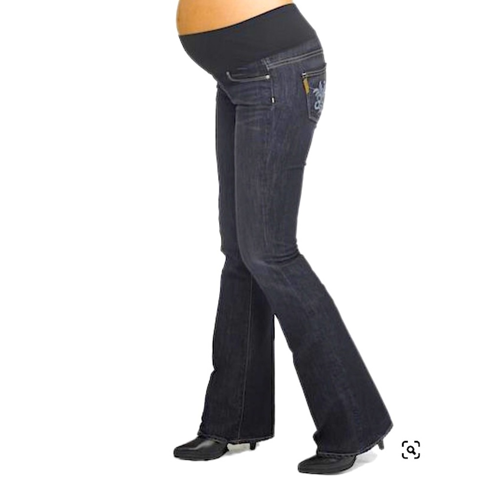 Paige Bootcut Maternity Jeans Sz 32 Laurel Canyon